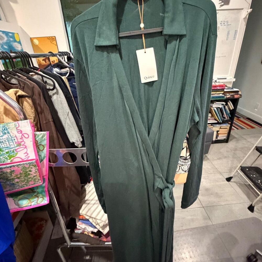 Quince Women's Green Dress